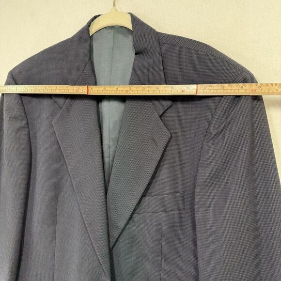 Vtg Ungaro Uomo Blazer Jacket Men 39R Black Wool Two Button Gruppo GFD Italy 90s - Picture 12 of 16